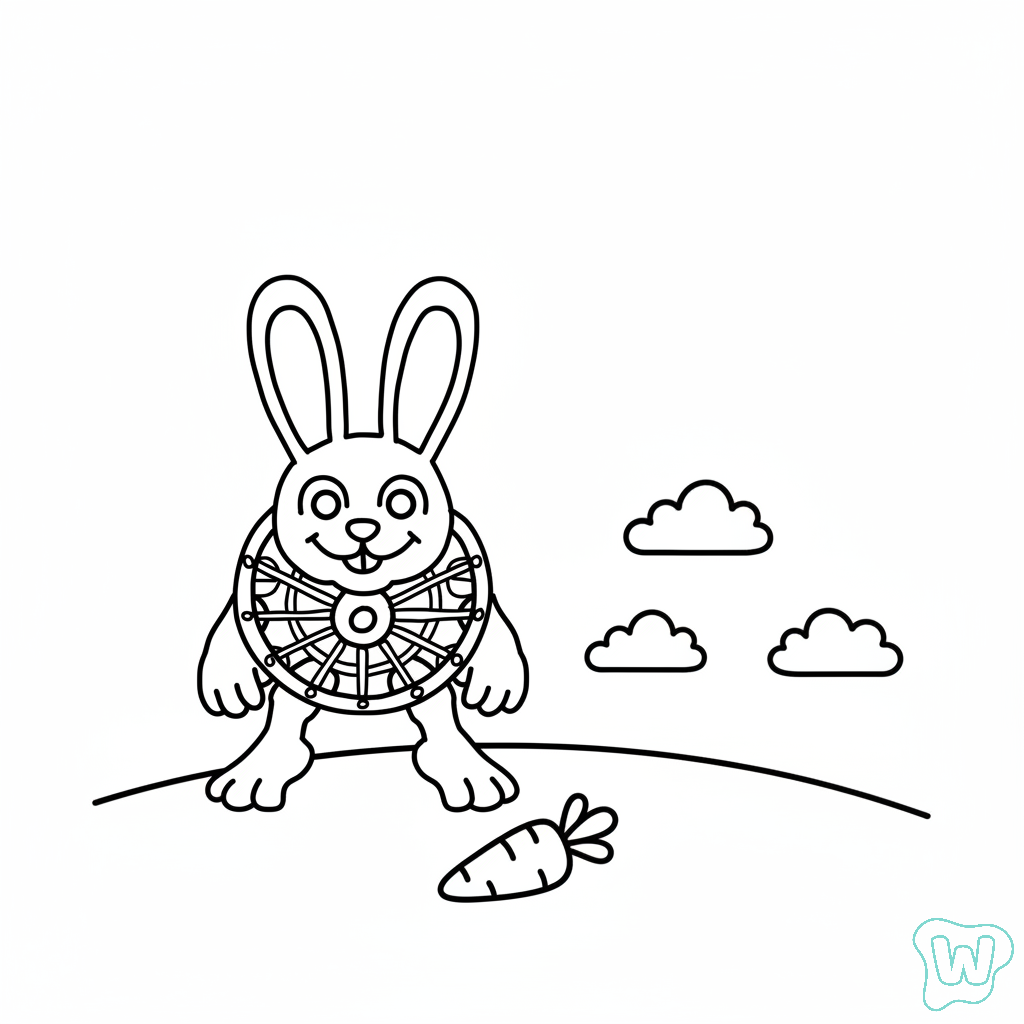 Bunito Bunito Spinito para colorear y Imprimir PDF