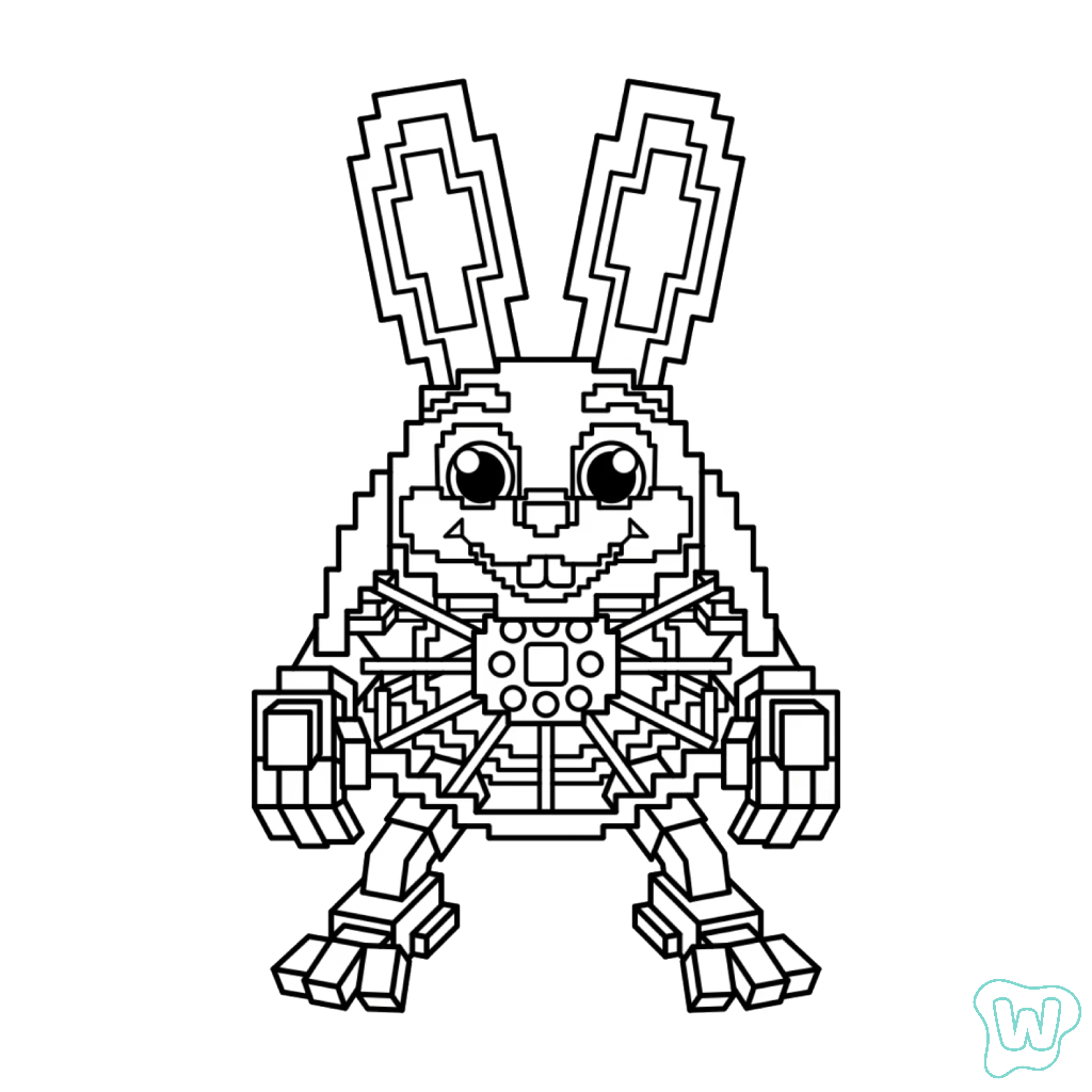 Bunito Bunito Spinito páginas para colorear para adultos fáciles 1