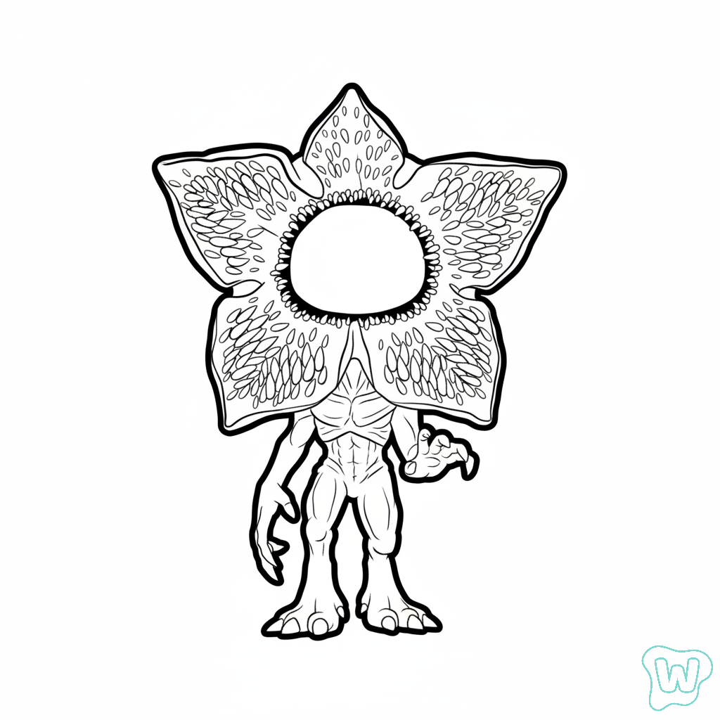 Demogorgon páginas para colorear pdf