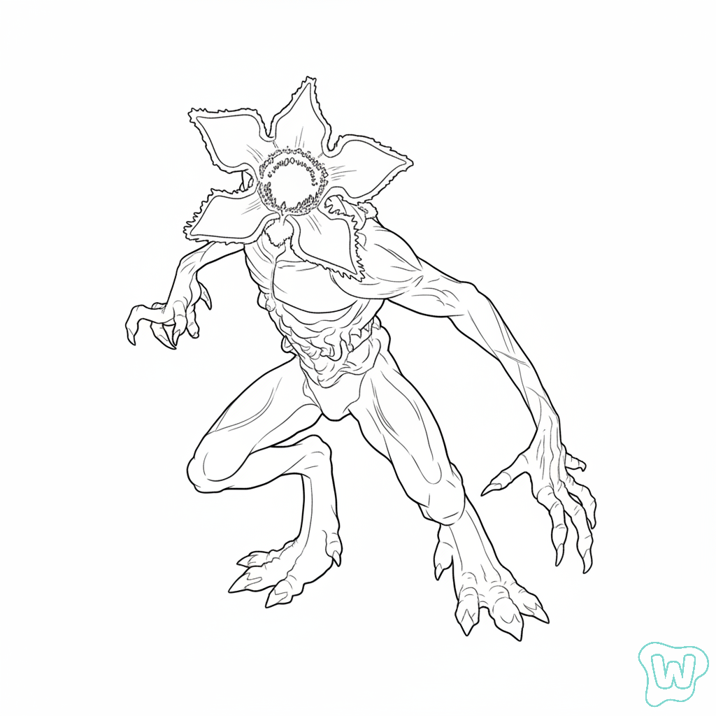 dibujos para colorear grinch Demogorgon