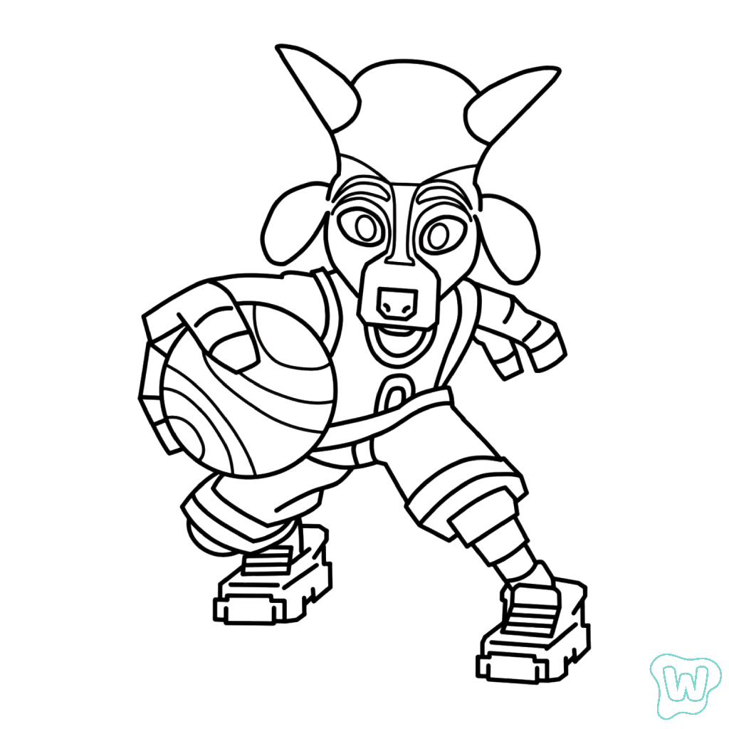 páginas para colorear lindas y fáciles de GOAT