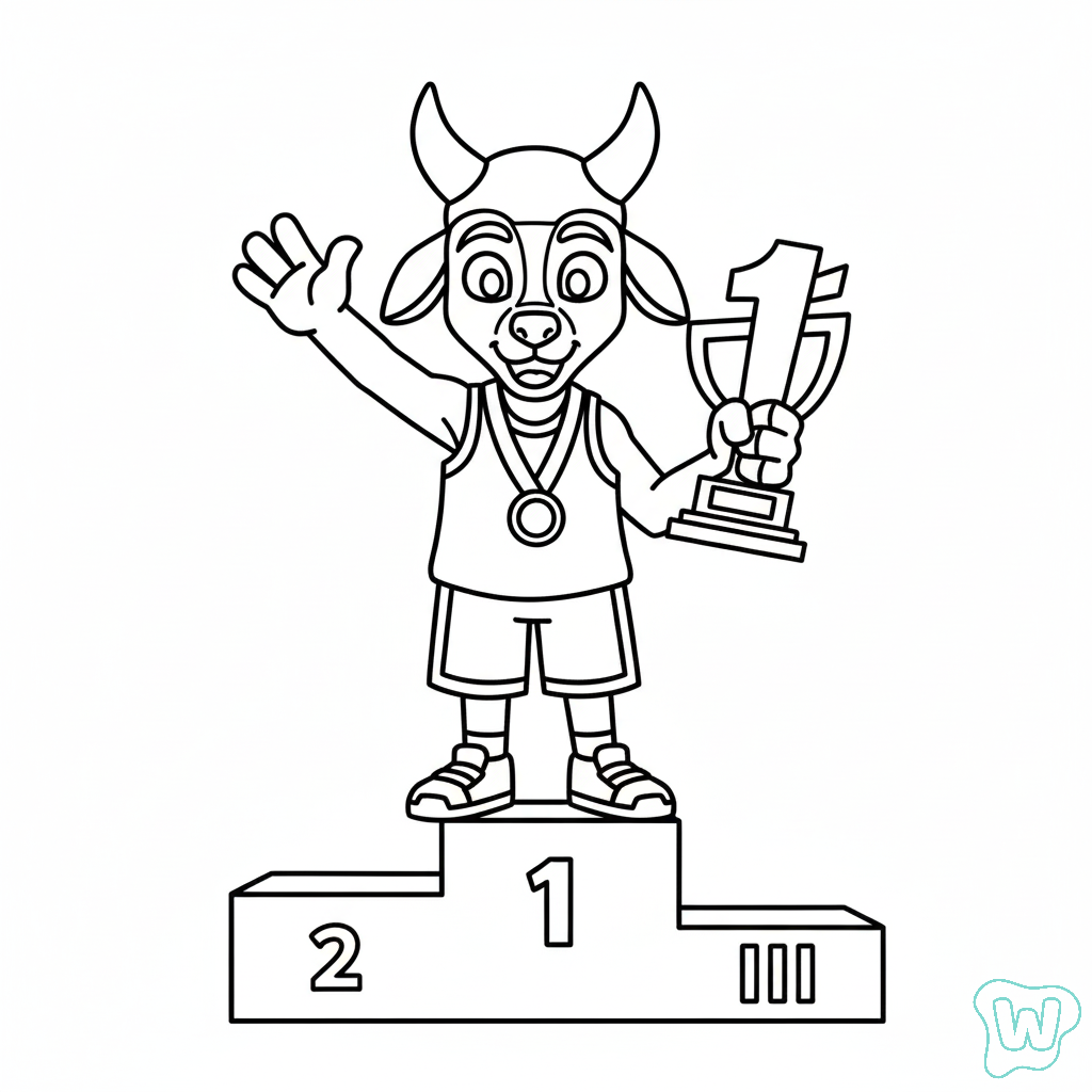 dibujos para colorear GOAT