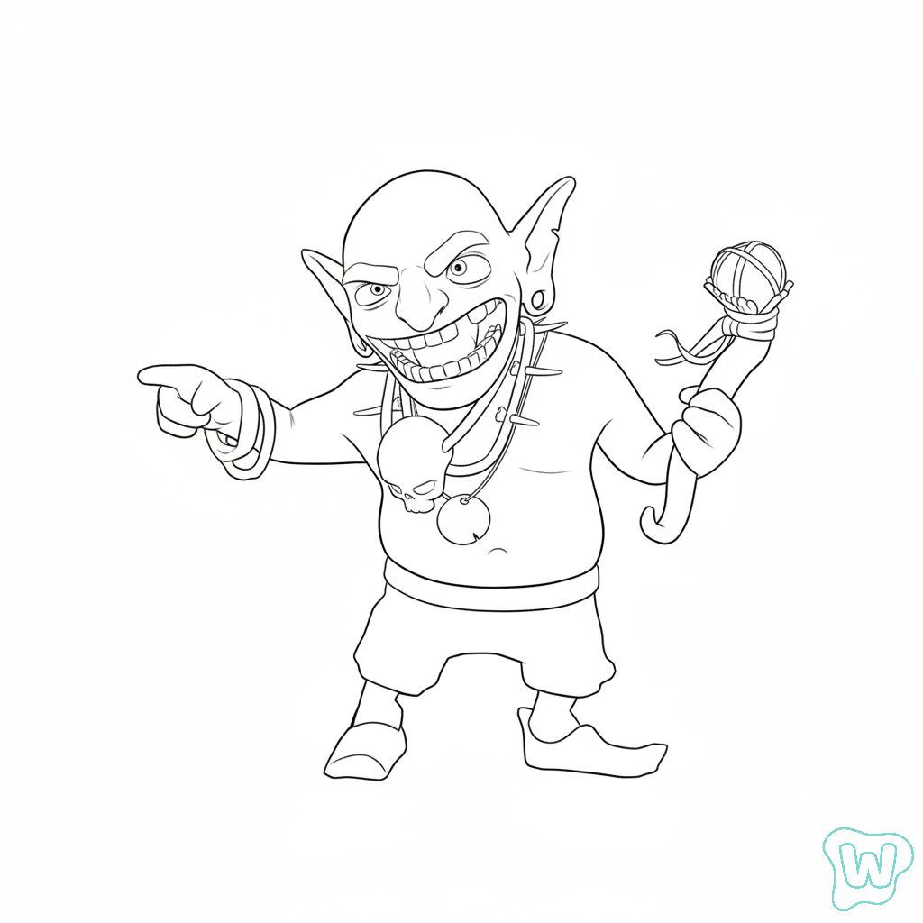 descargar e imprimir PDF gratis Goblin Brawler