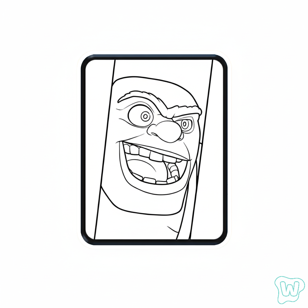 páginas para colorear fáciles de Goblin Brawler 1