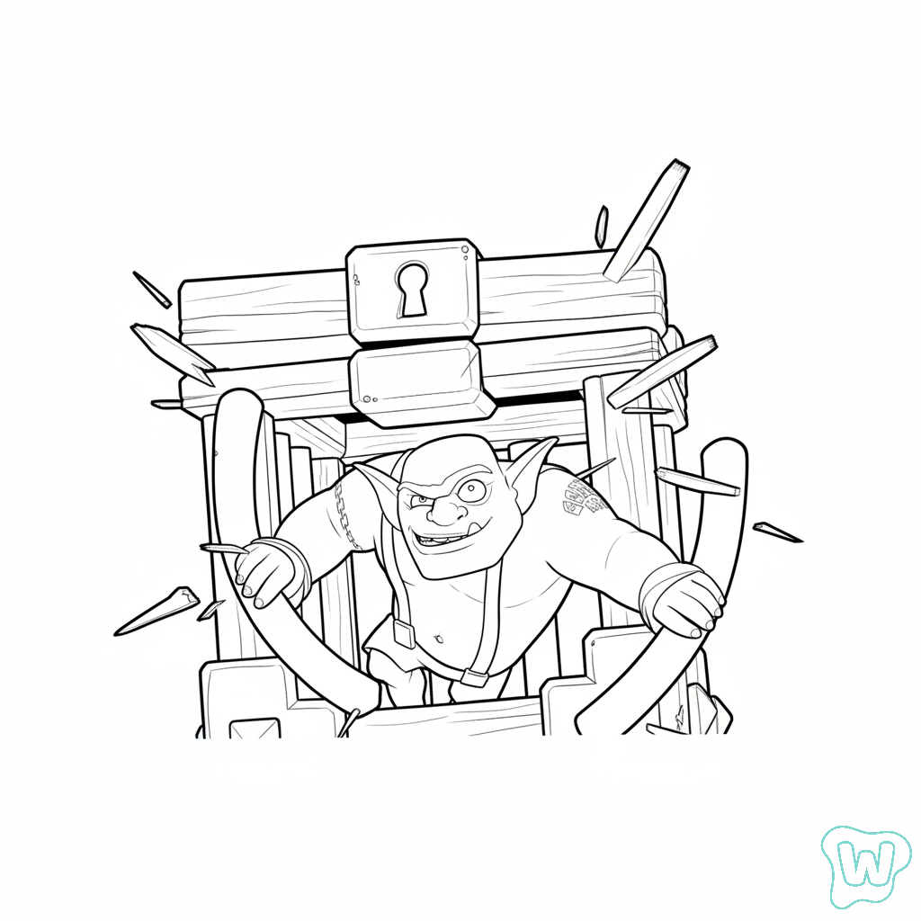 Goblin Brawler páginas para colorear para adultos pdf