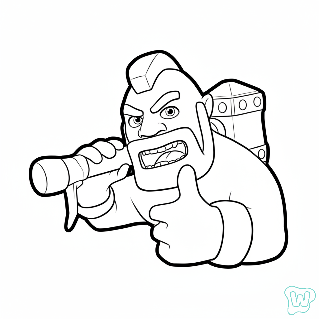 páginas para colorear de preescolar Hog Rider