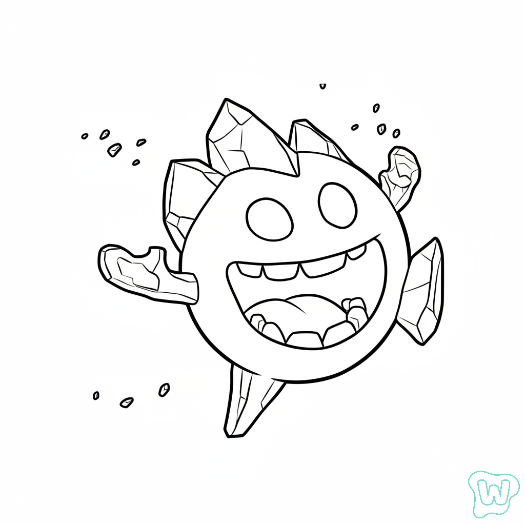 Ice Spirit colorear y Imprimir PDF gratis