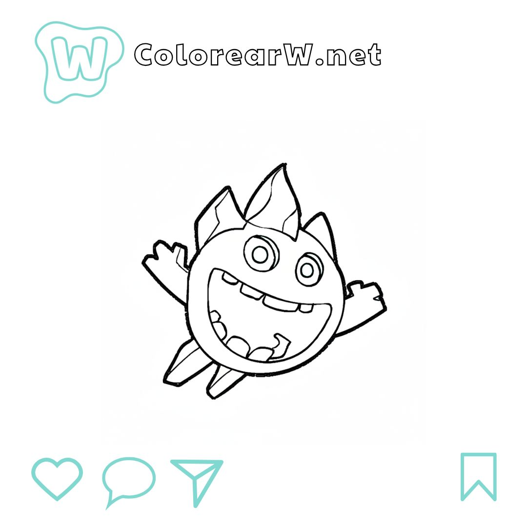 Ice Spirit para colorear (PDF para imprimir gratis) thumbnail