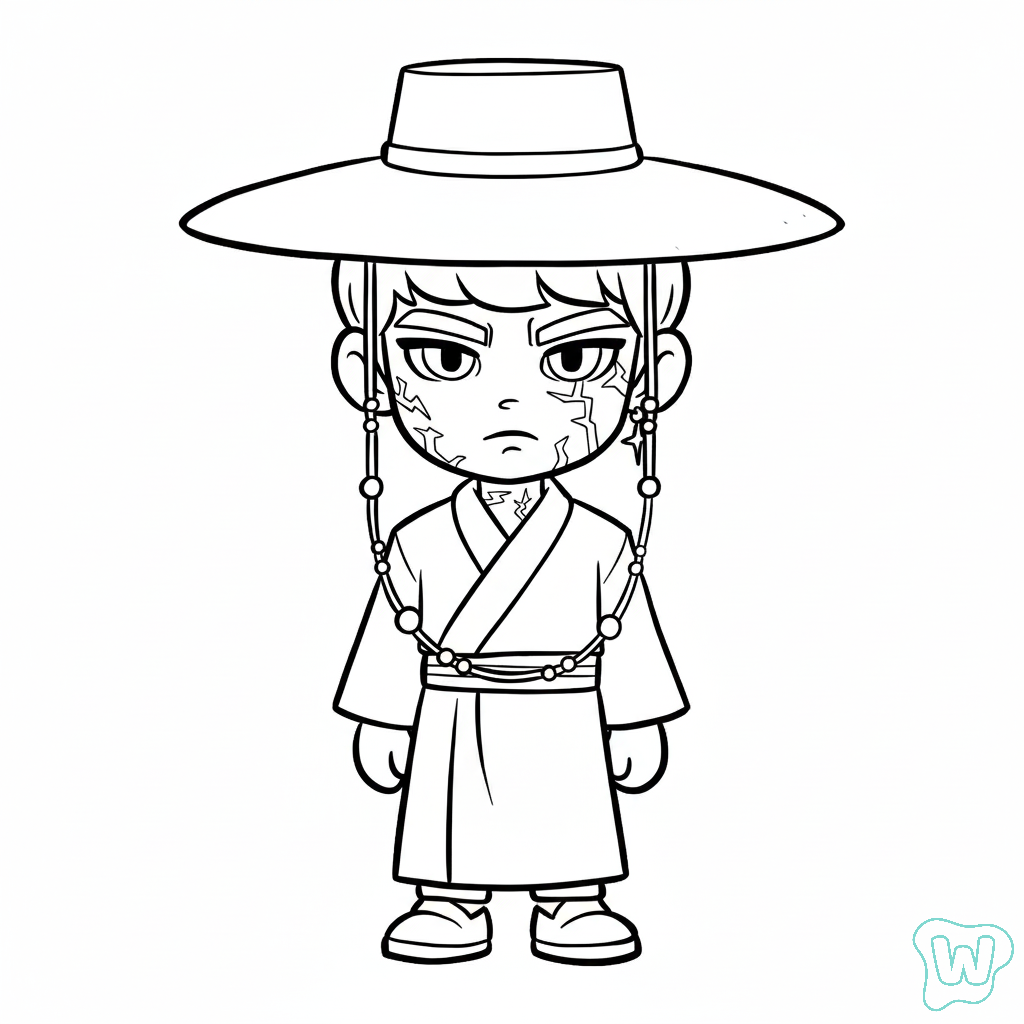 colorear y Imprimir PDF Jinu