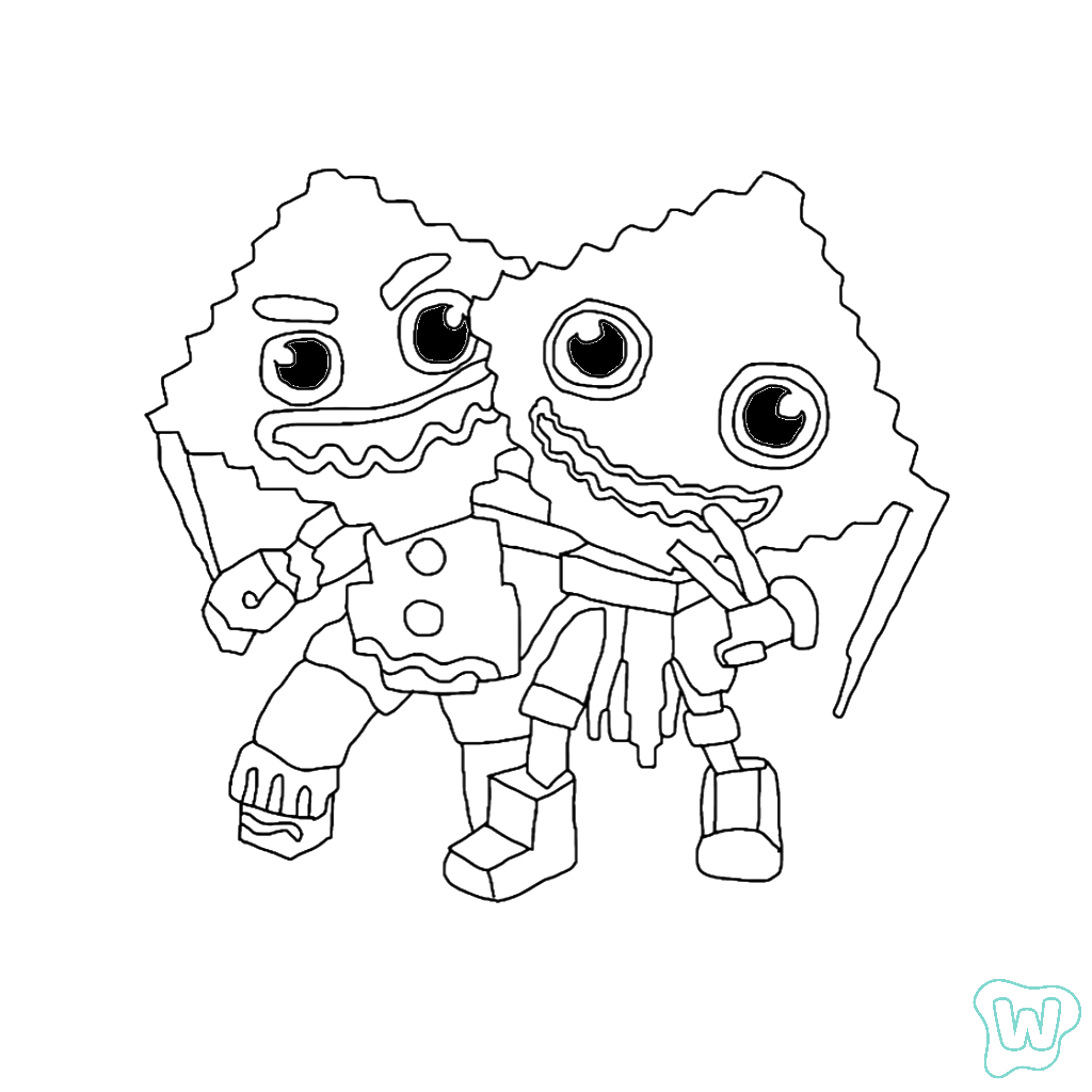 páginas para colorear Ketupat Bros gratis