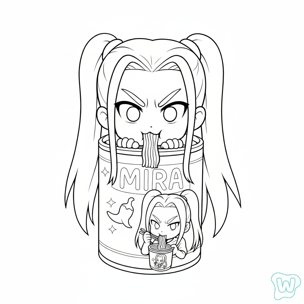 páginas para colorear gratis Mira para niños