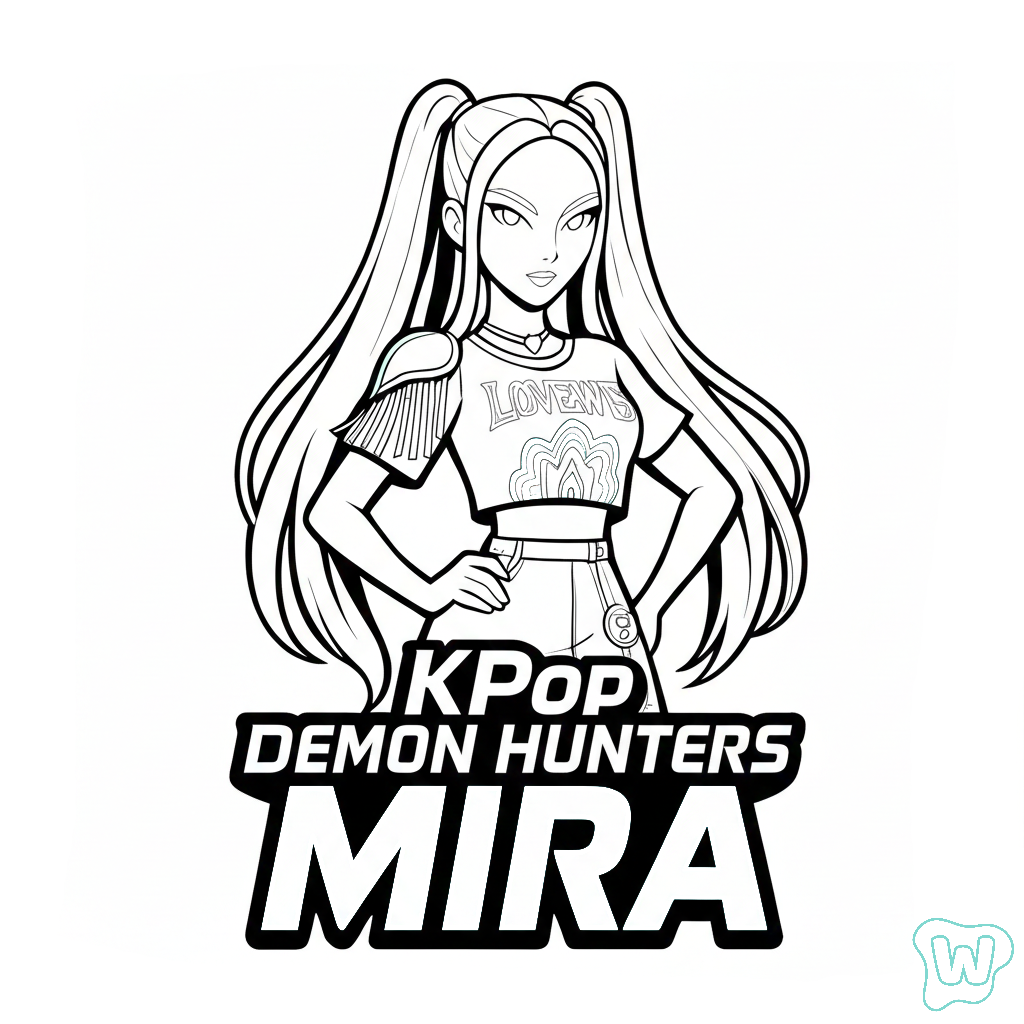 páginas para colorear lindas y fáciles de Mira 1