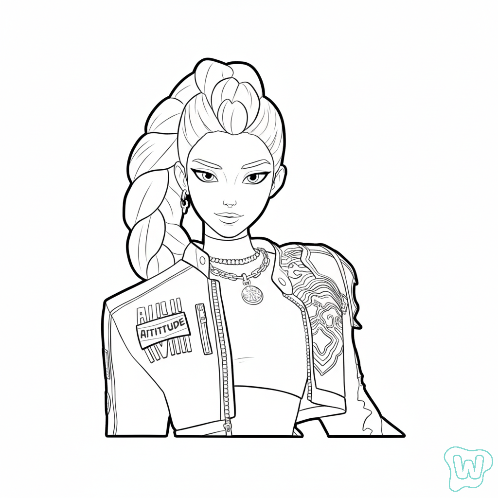 Rumi páginas para colorear fáciles