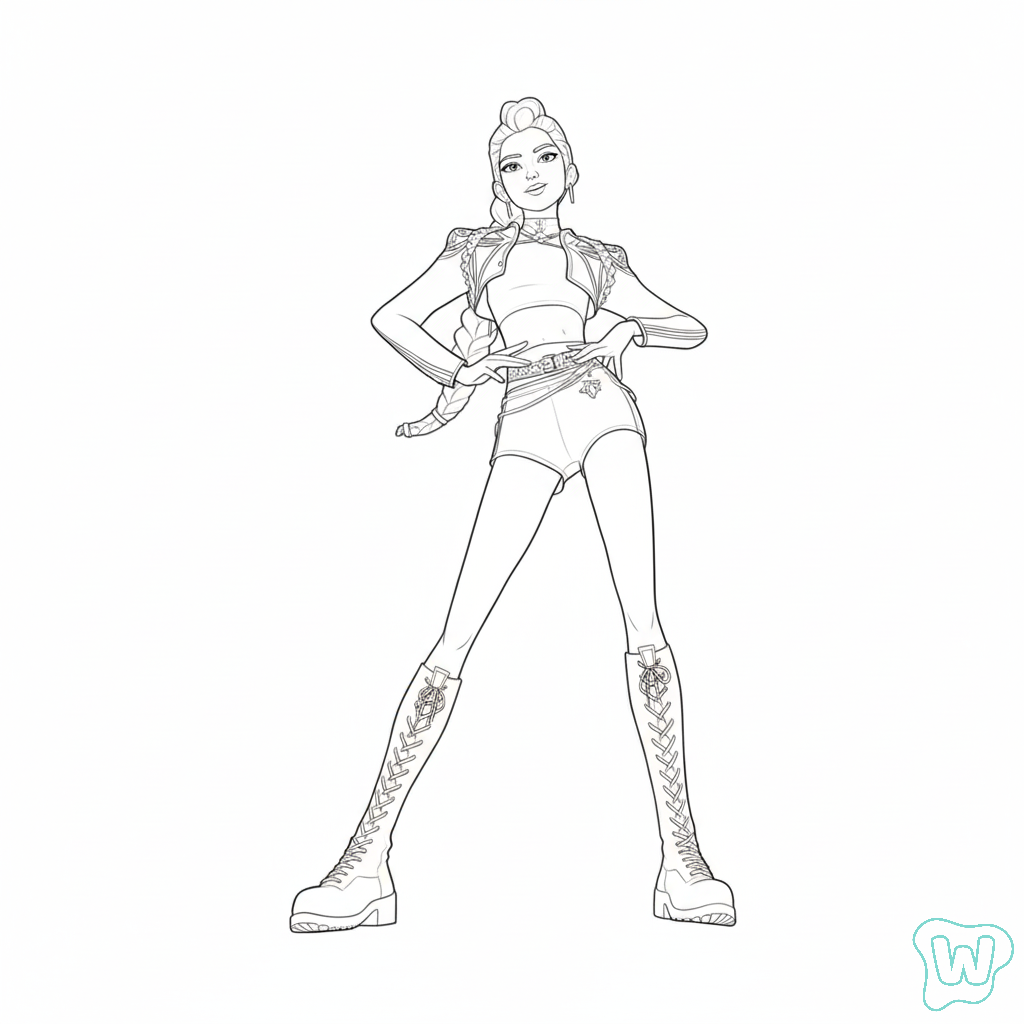 páginas para colorear Rumi imprimibles gratis