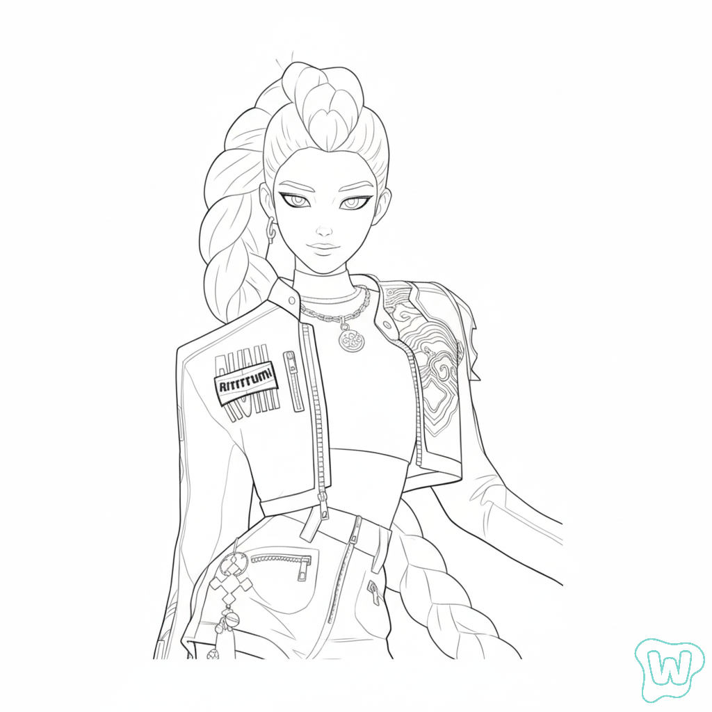 páginas para colorear detalladas de Rumi