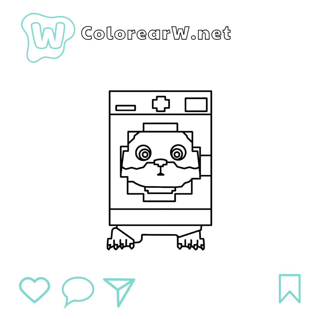 Spinny Hammy para colorear (PDF para imprimir gratis) thumbnail