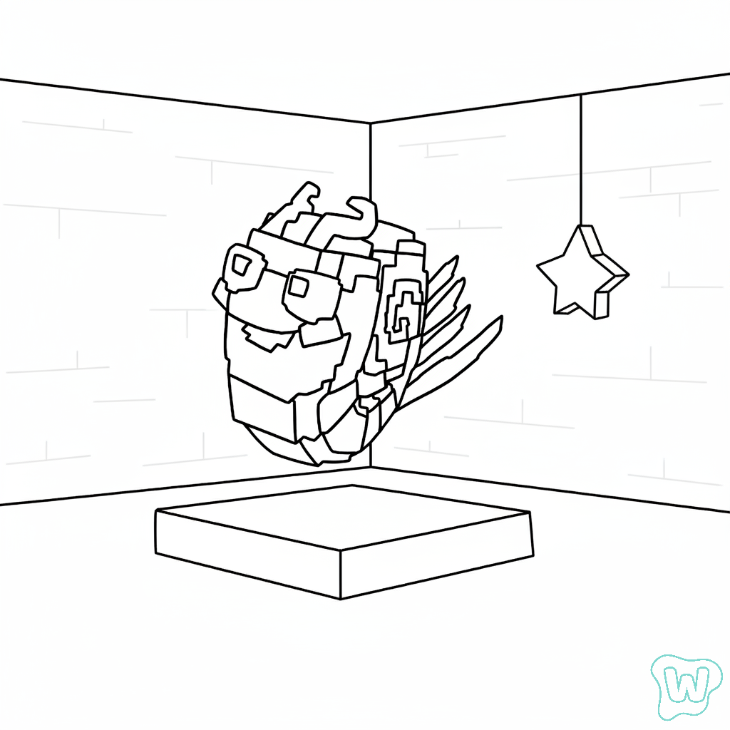 páginas para colorear gratis Tootini Shrimpini para adultos