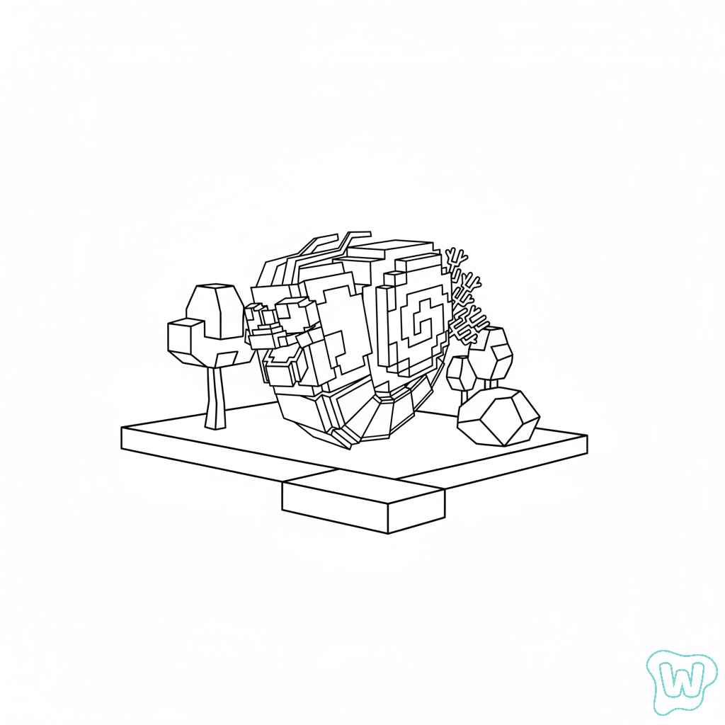 Tootini Shrimpini páginas para colorear para adultos 1