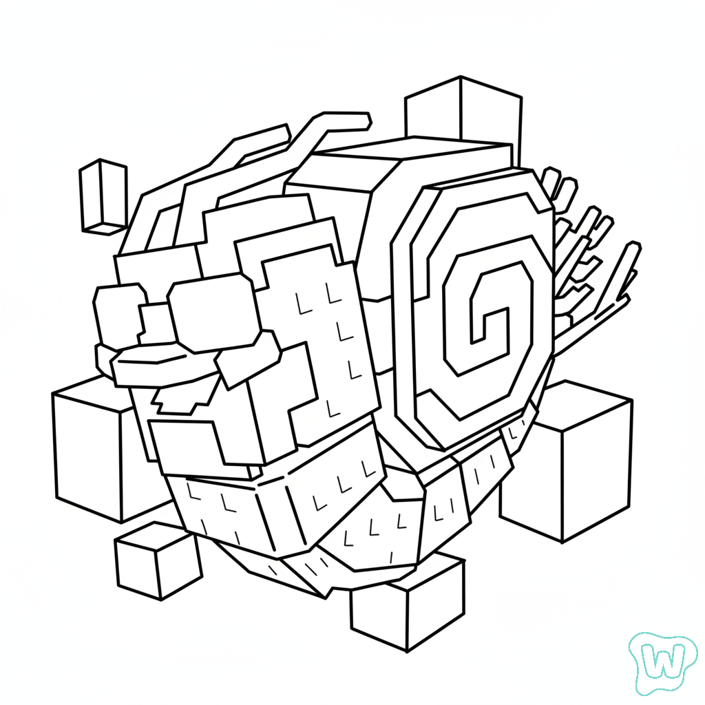 Tootini Shrimpini páginas para colorear para imprimir gratis