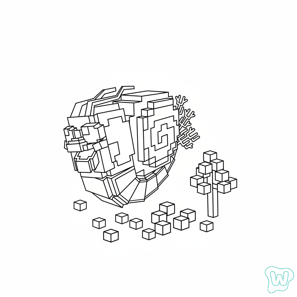 Tootini Shrimpini páginas para colorear fáciles