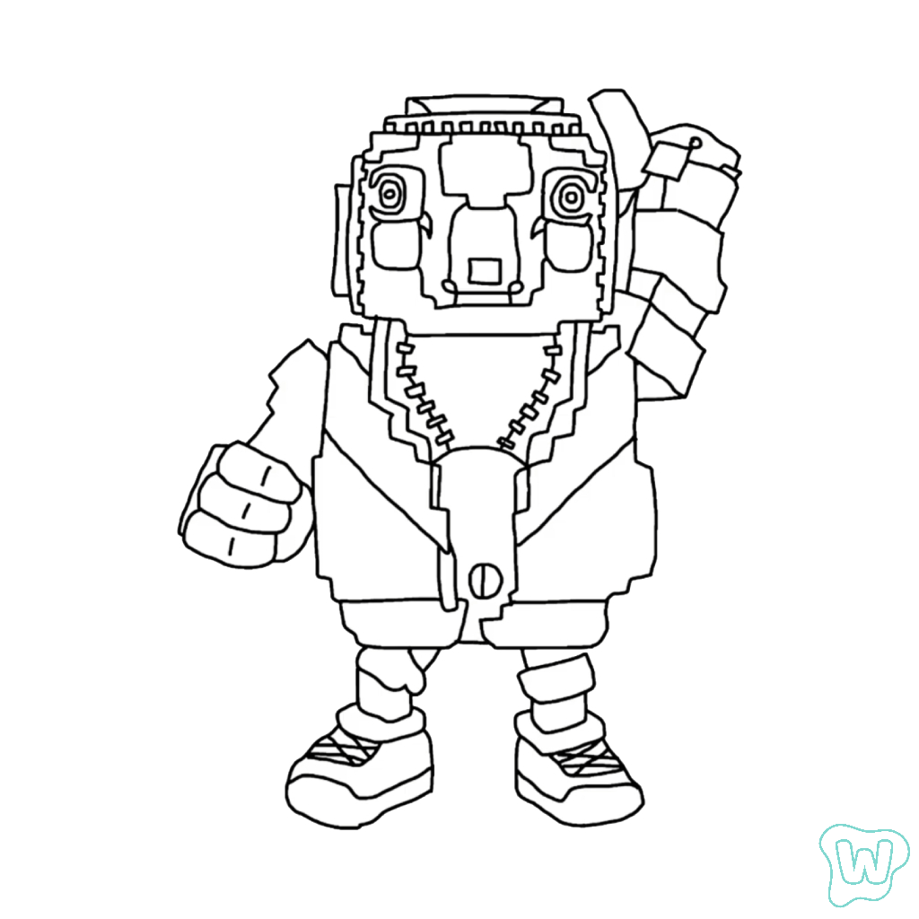 páginas para colorear para niños Tuff Toucan