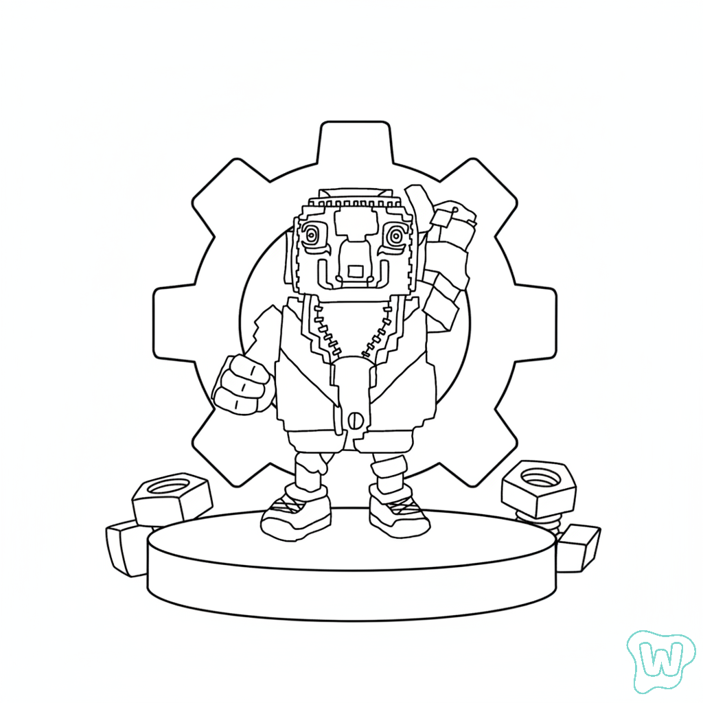 Tuff Toucan páginas para colorear fáciles