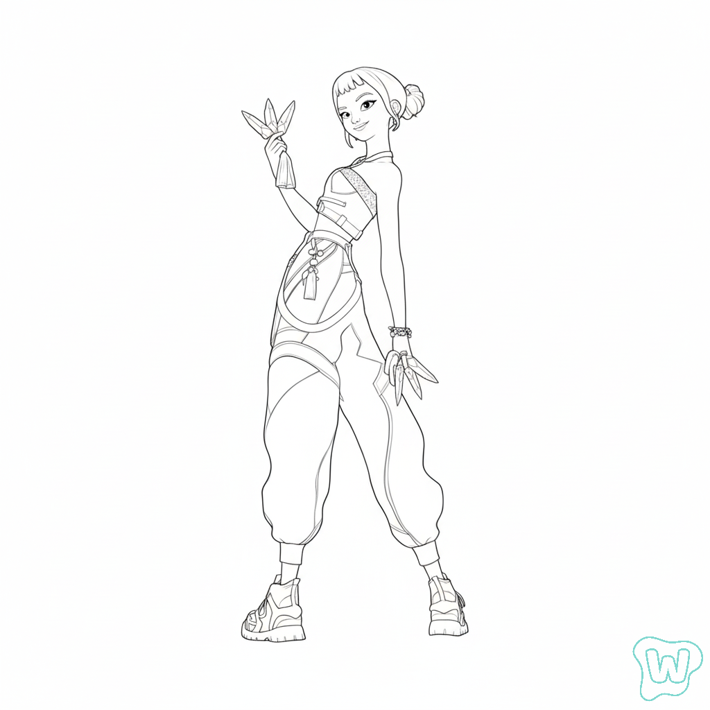 páginas para colorear detalladas de Zoey