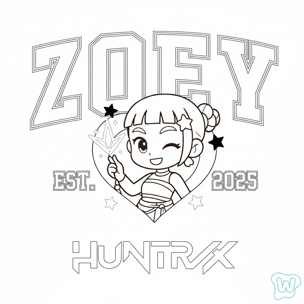 páginas para colorear para adultos Zoey