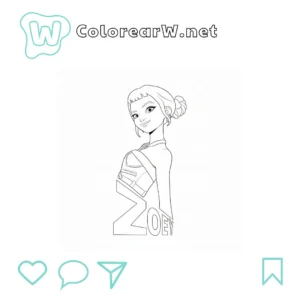 Zoey para colorear (PDF para imprimir gratis) thumbnail