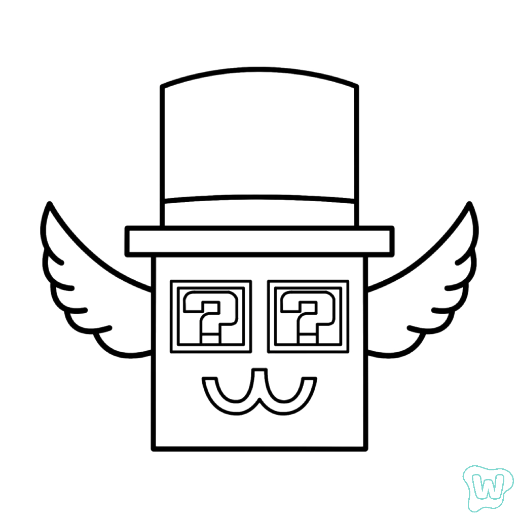 Admin Lucky Block páginas para colorear imprimibles