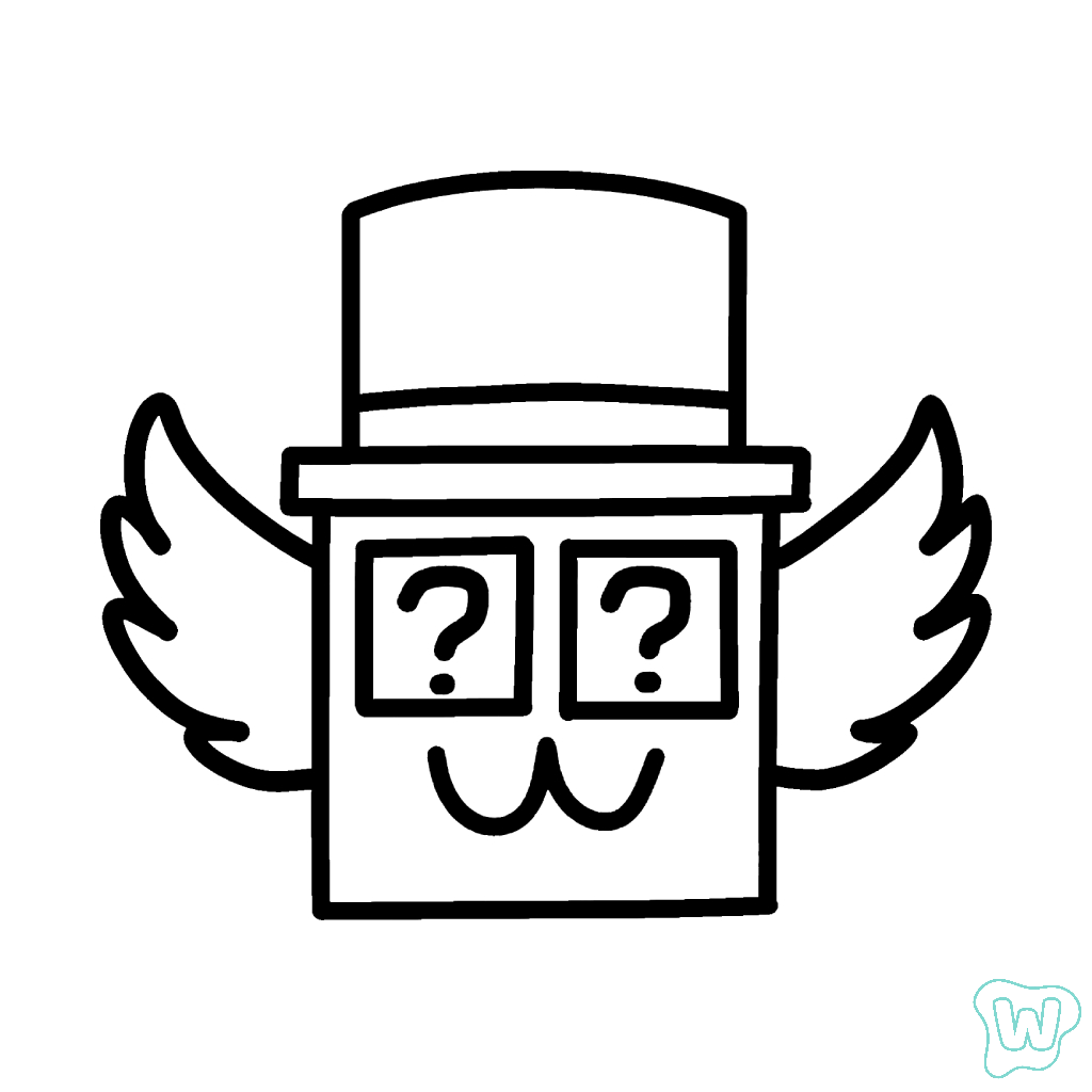 colorear y Imprimir PDF gratis Admin Lucky Block