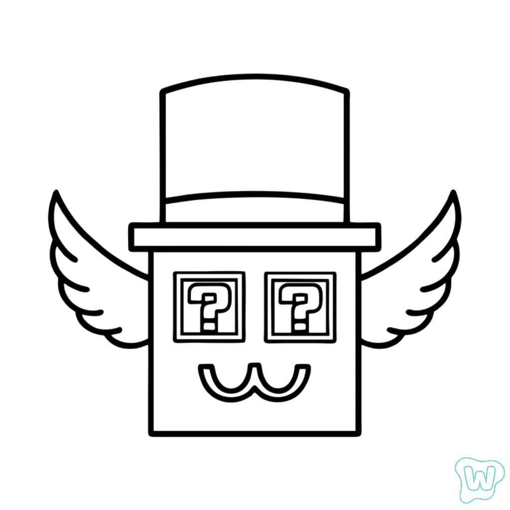 Admin Lucky Block para colorear y Imprimir PDF