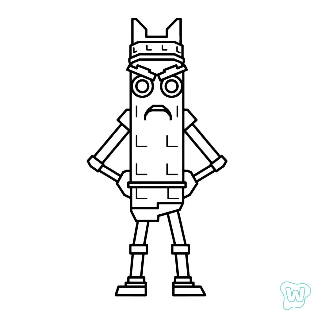 Bambu Bambu Sahur páginas para colorear imprimibles