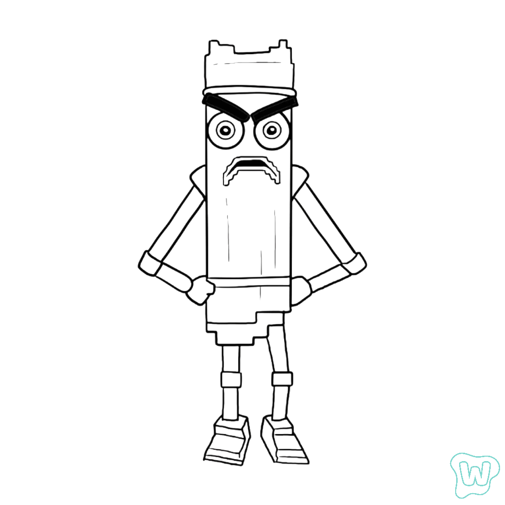 Bambu Bambu Sahur páginas para colorear pdf