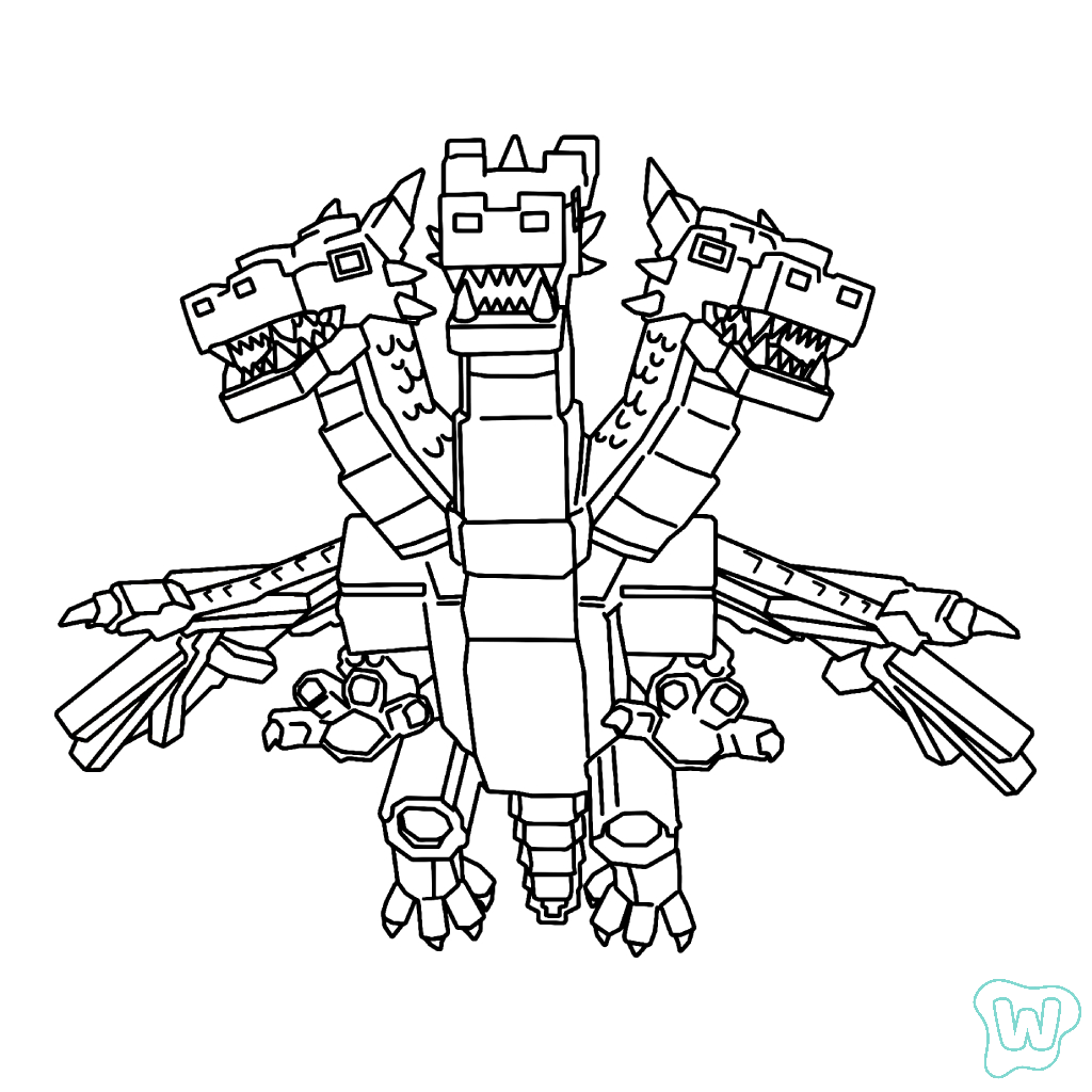 páginas para colorear Hydra Dragon Cannelloni imprimibles gratis