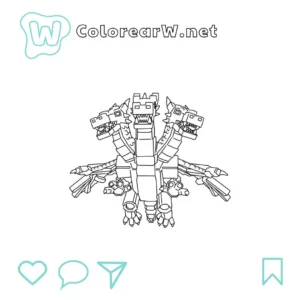Hydra Dragon Cannelloni para colorear (PDF para imprimir gratis) thumbnail