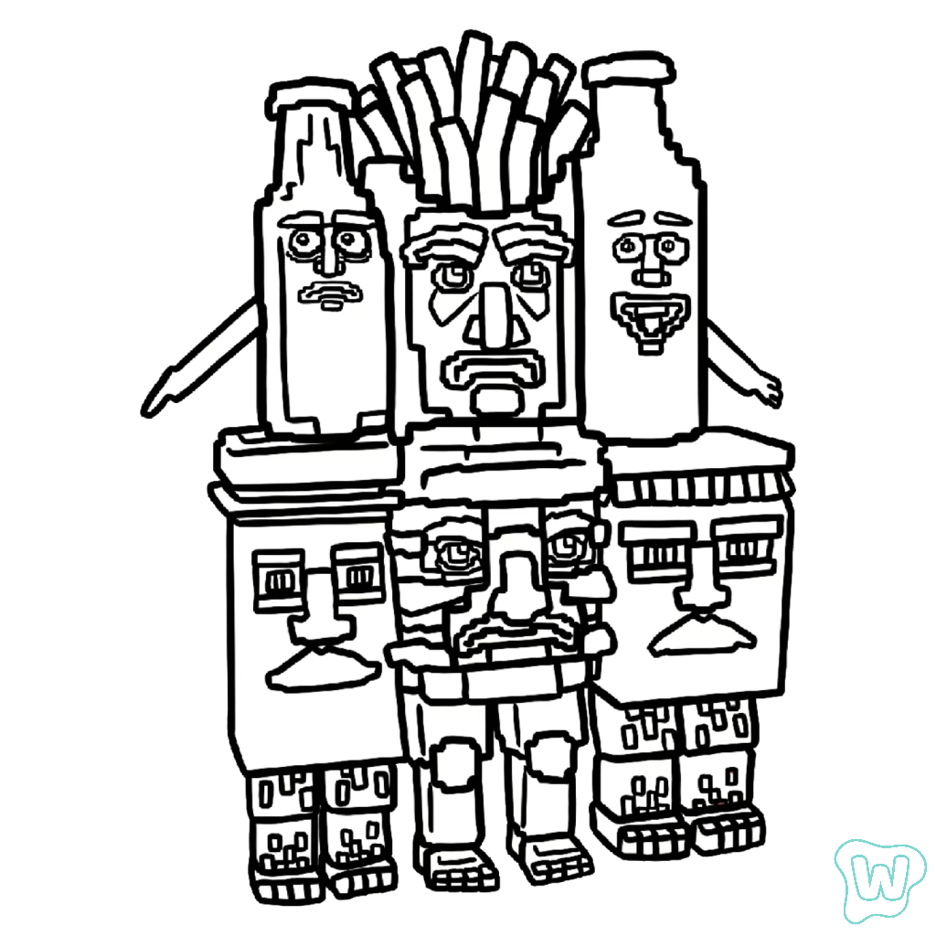 dibujos para colorear grinch La Food Combinasion