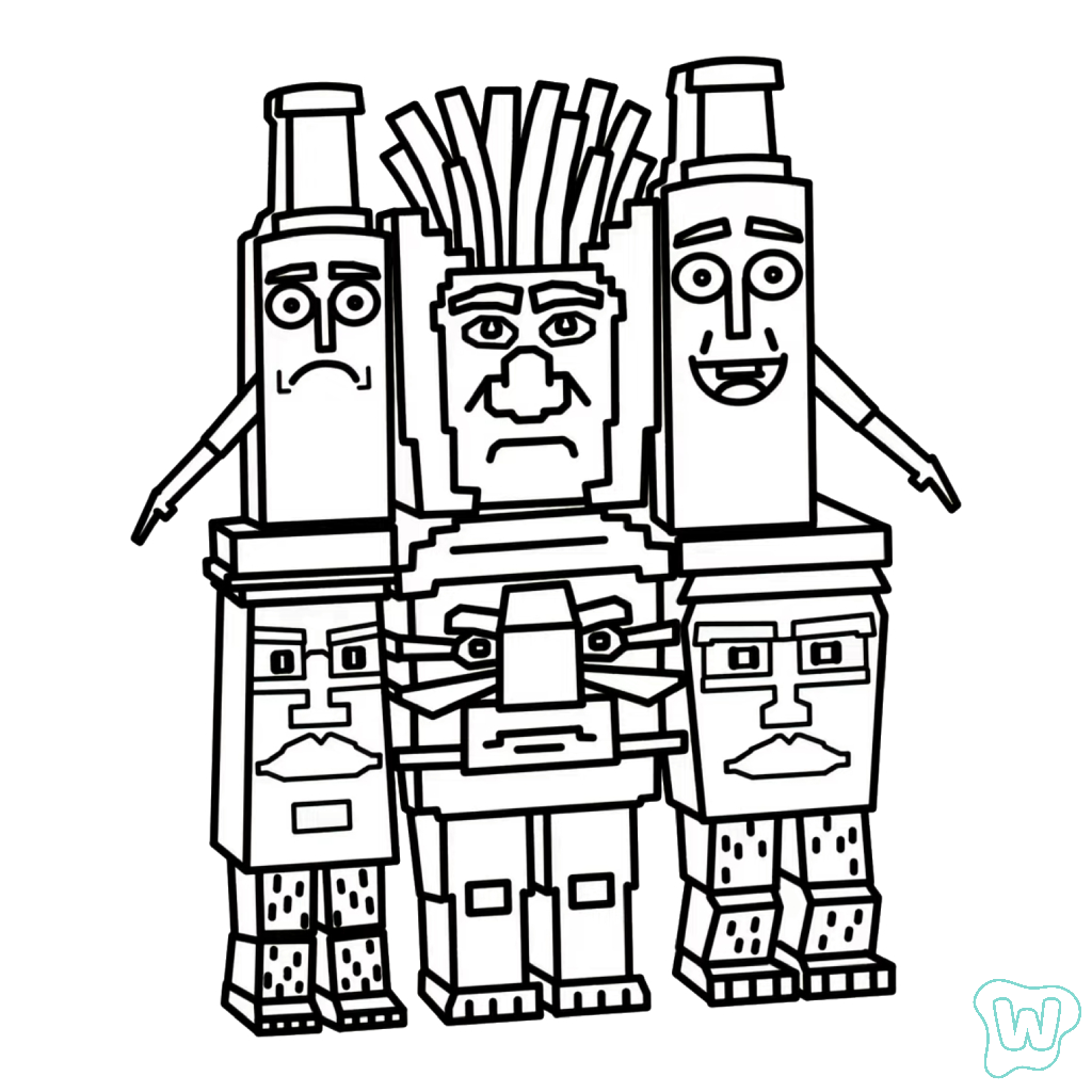 La Food Combinasion dibujos para colorear y Imprimir PDF gratis