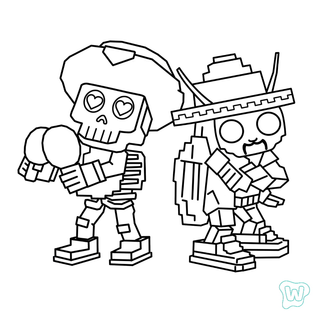 páginas para colorear detalladas de Los Amigos