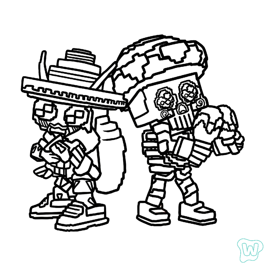 páginas para colorear gratis Los Amigos pdf