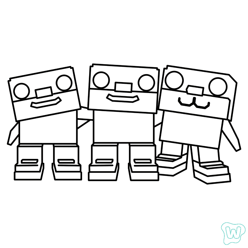 dibujos para colorear Los Trios