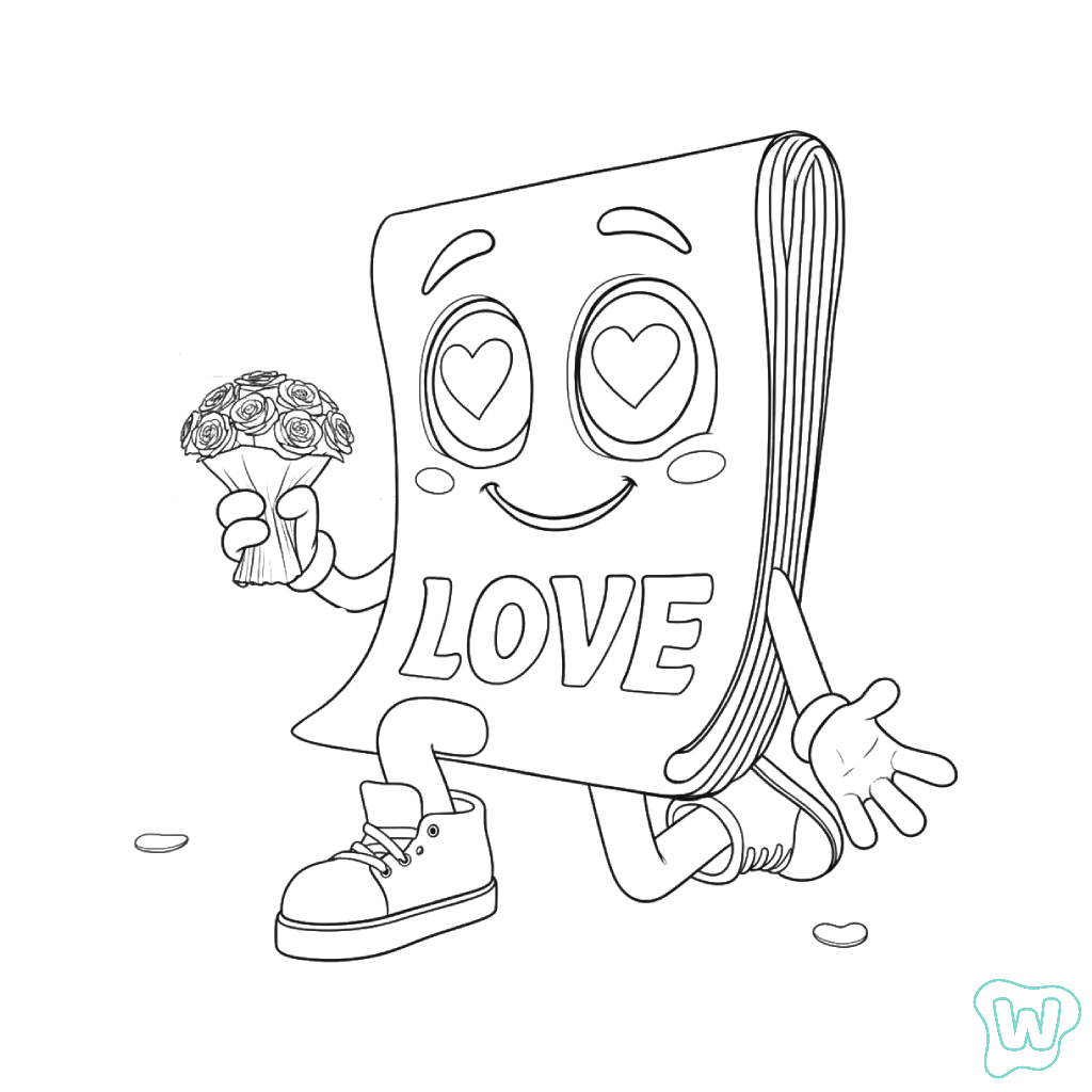 Love Love Love Sahur páginas para colorear gratis