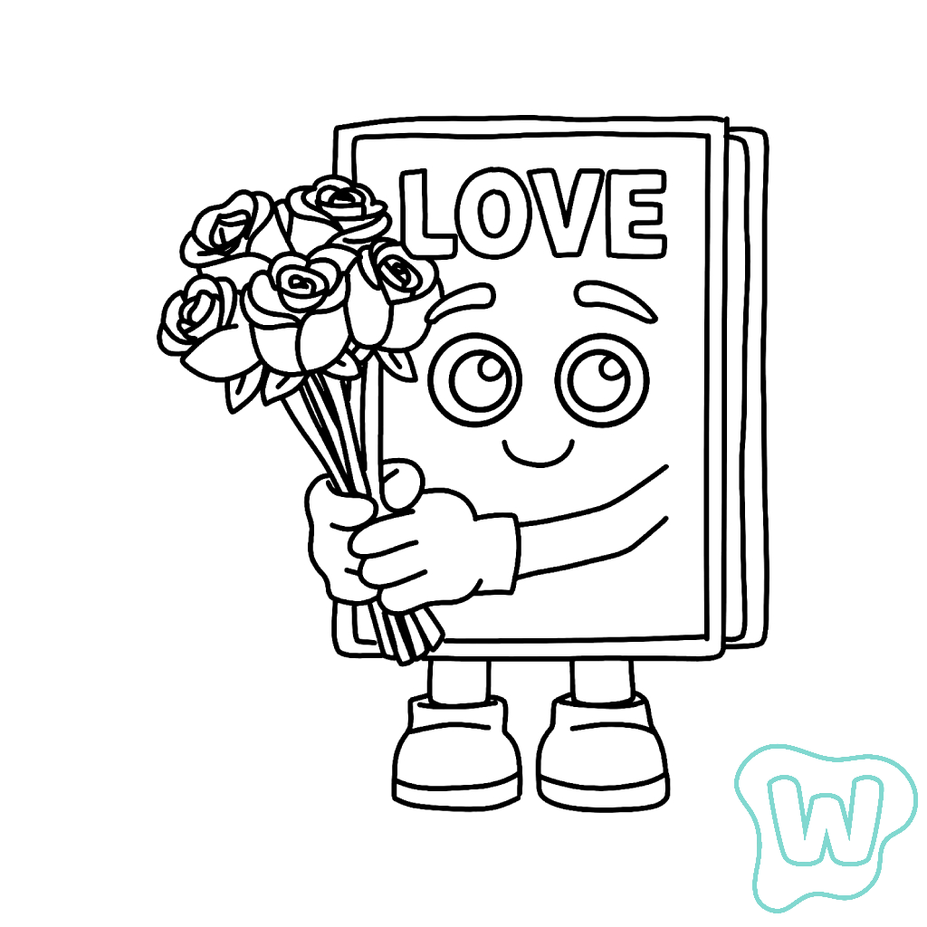 páginas para colorear gratis Love Love Love Sahur para adultos