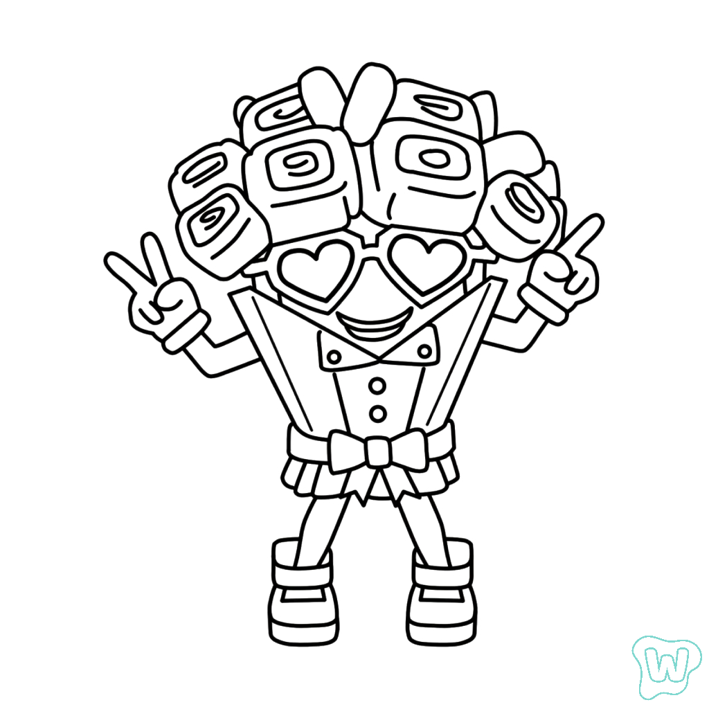 dibujos para colorear Lovin Rose