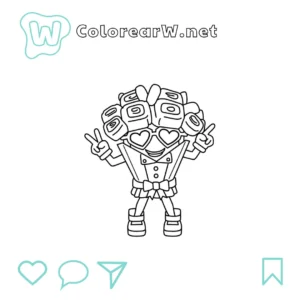 Lovin Rose para colorear (PDF para imprimir gratis) thumbnail