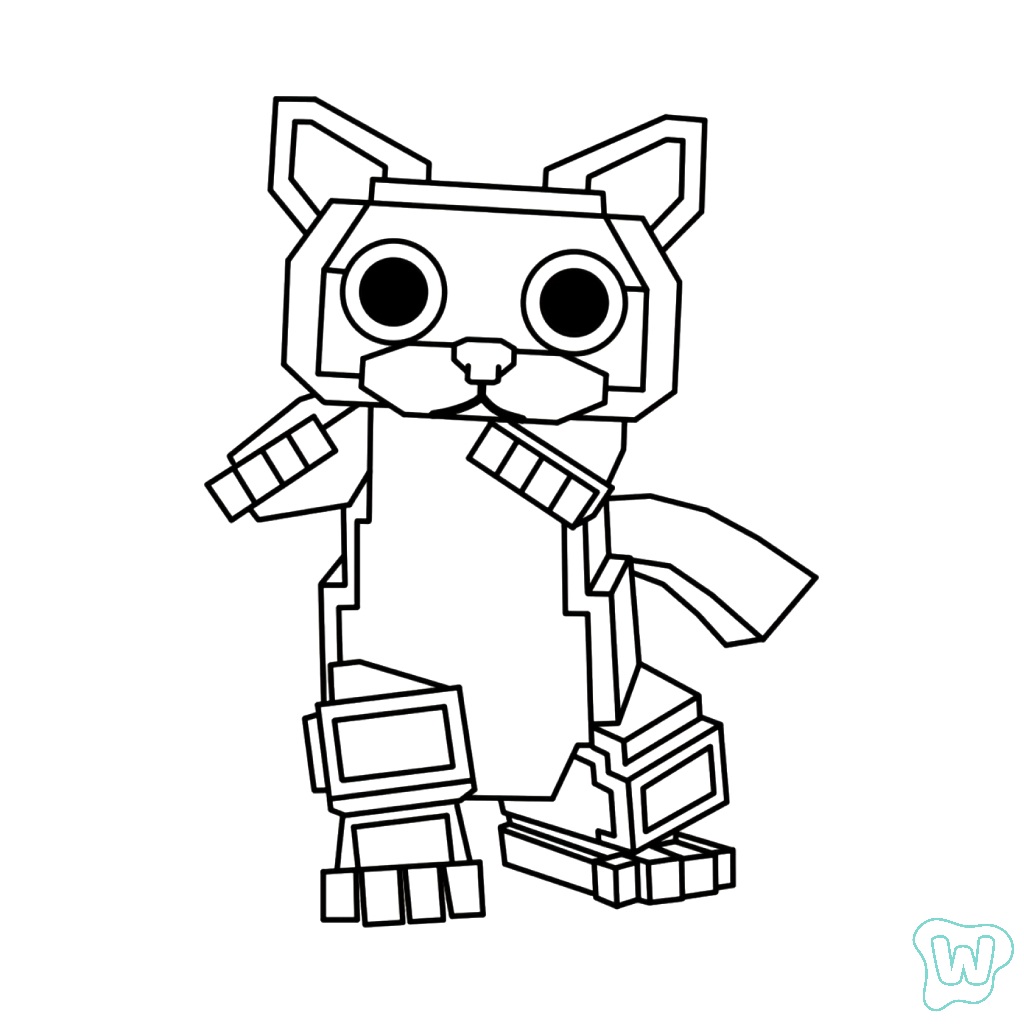 Mi Gatitos adornos para colorear