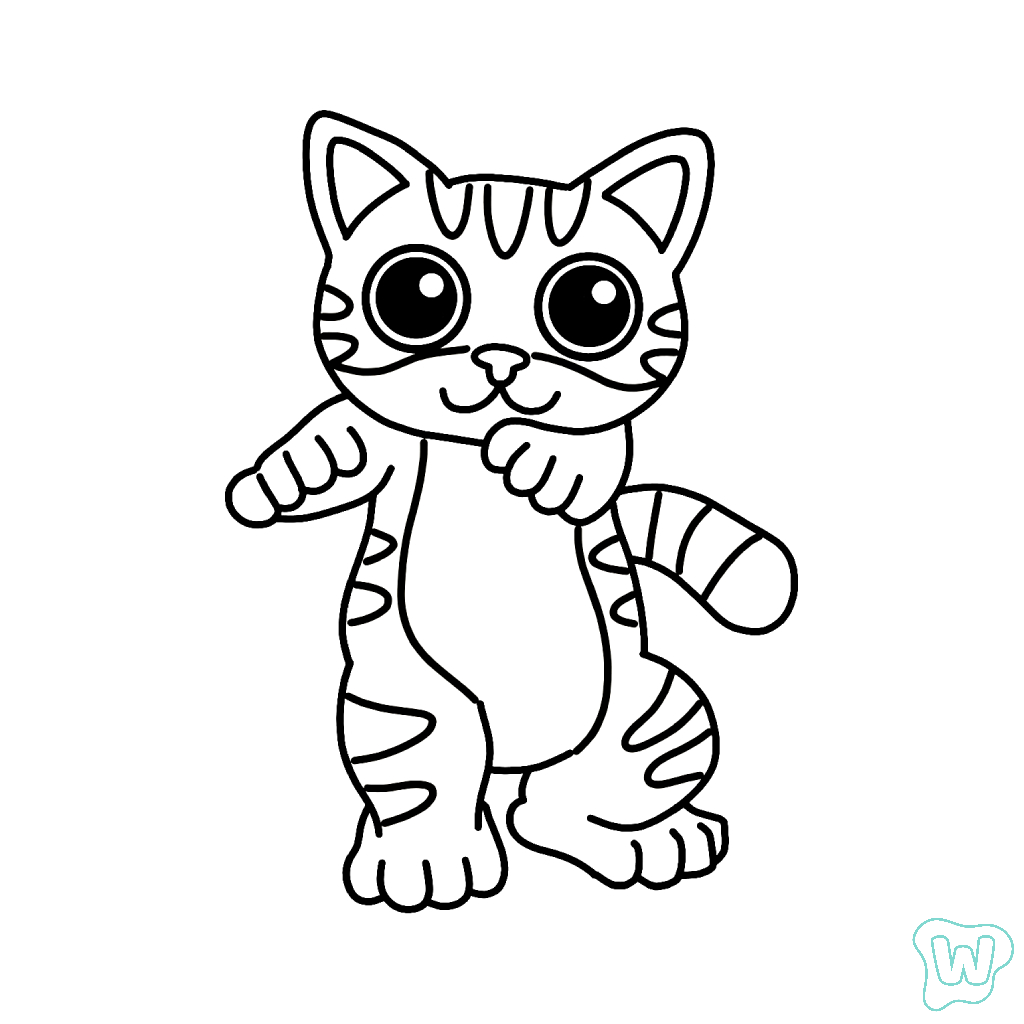 colorear páginas de Mi Gatitos