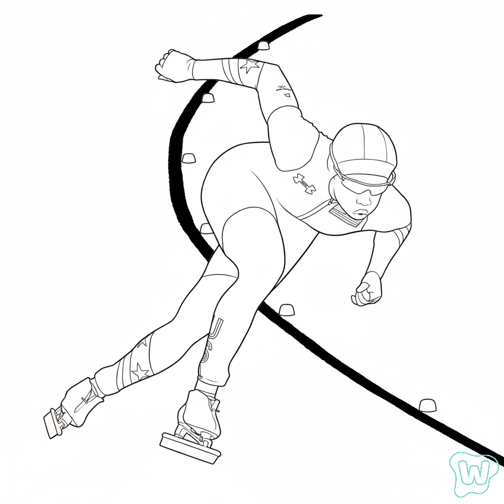 páginas para colorear gratis para adultos Olympic Winter Games 2026