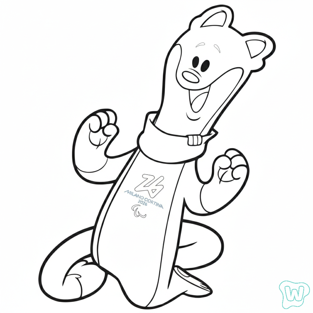 Olympic Winter Games 2026 páginas para colorear imprimibles