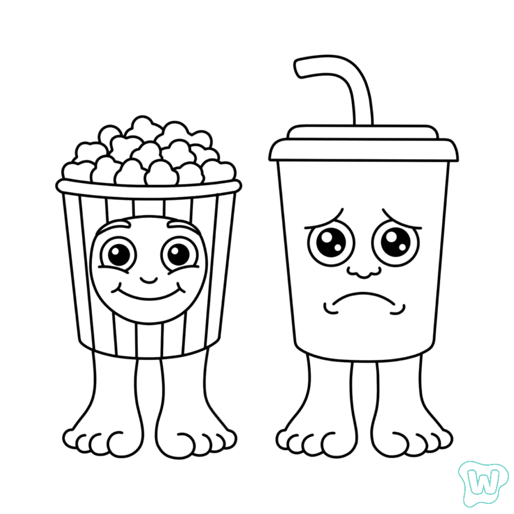 páginas para colorear Popcuru and Fizzuru